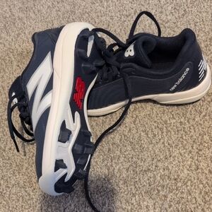 New Balance Kids' Dark Blue and White Sneakers